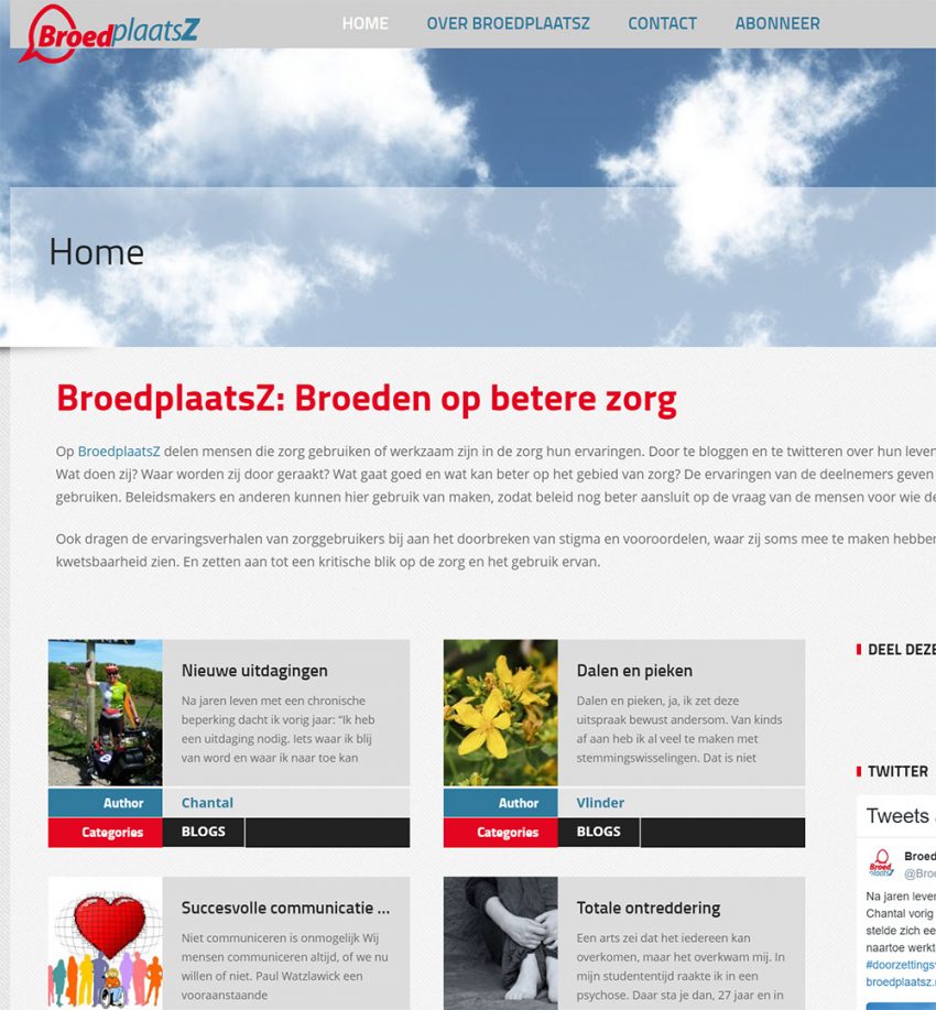 de blogsite van de Broedplaatz