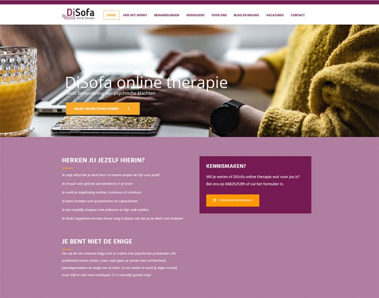 Website van DiSofa