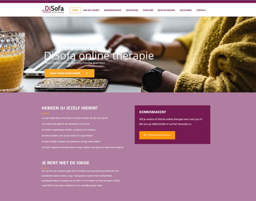 Website van DiSofa